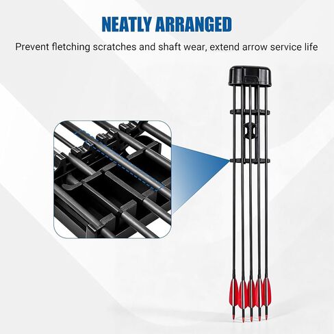 Portable 5 Arrow Quick Release Bow Quiver, Compound Bow Quiver, Professional Archery Accessories for Amateurs Professionals in Saudi Arabia