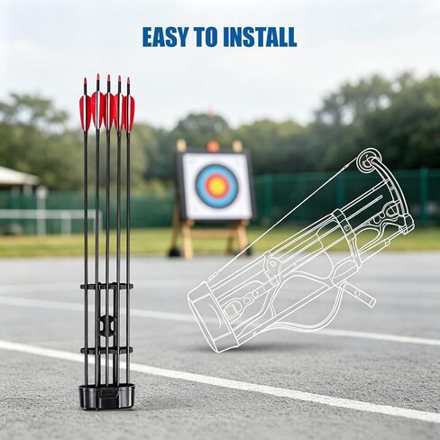 Portable 5 Arrow Quick Release Bow Quiver, Compound Bow Quiver, Professional Archery Accessories for Amateurs Professionals in Saudi Arabia
