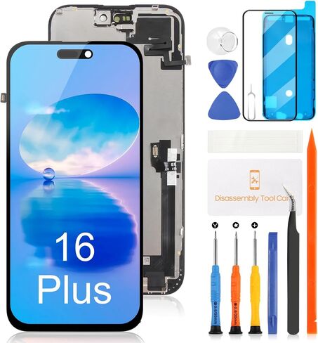 for iPhone 16 Plus InCell LCD Screen Replacement with Proximity Sensor Flex Cable 6.7" Display Assembly Touch Screen Digitizer Repair Kit A3290 A3082 A3289 A3291 in Saudi Arabia
