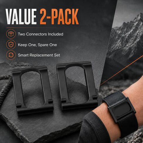 Smart Wristband Tracker Compatible with Fitbit Air and Compatible with Whoop 5.0 Textile Webbing Band Adapter Clip Set for Sports Gear Cross-Link Hardware in Saudi Arabia