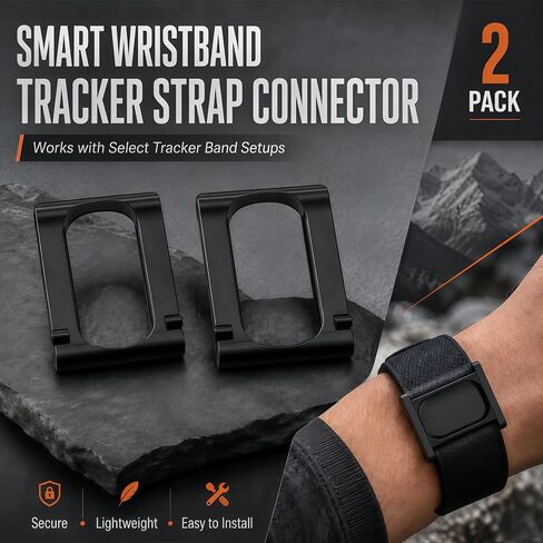 Smart Wristband Tracker Compatible with Fitbit Air and Compatible with Whoop 5.0 Textile Webbing Band Adapter Clip Set for Sports Gear Cross-Link Hardware in Saudi Arabia