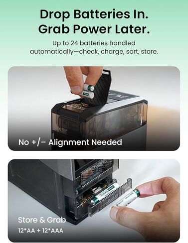 Ostation 2 Pro AA AAA Rechargeable Battery Charging Station w/ 6 Batteries in Saudi Arabia
