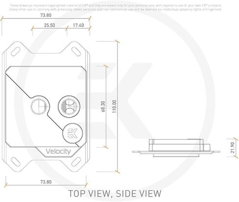 EKWB EK-Quantum Velocity Honor AMD D-RGB CPU Water Block - Black Nickel - Stars & Stripes in Kuwait