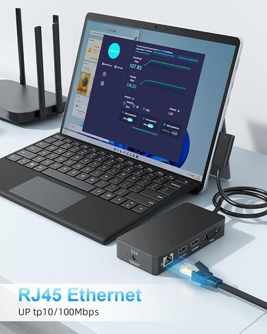 Surface Pro Docking Station with Three Displays 2*HDMI + VGA in Kuwait