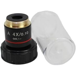 195 Microscope Lens 4X10X20X40X 60X100X Plan Infinite Acromatic Objective Lens Biology Microscope Parts and Accessories (Color : 4X) in Kuwait