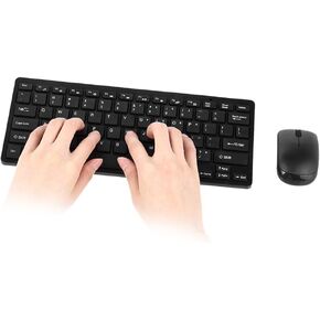 Dpofirs 2.4GHz Wireless Keyboard Mouse Combo, Ultra Thin with USB Receiver in Kuwait