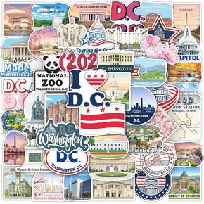 200PCS Washington DC Stickers, Travel Souvenir Decal Pack in Saudi Arabia