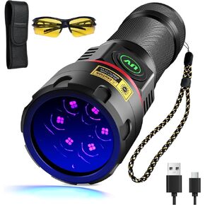 DARKBEAM UV Flashlight Filtered 365nm Black Light Blacklight Woods Lamp 80W in Kuwait