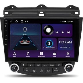 Android 14.0 Car Radio for Honda Accord 7th 2003-2007, 10.1 Inch Touchscreen Car Stereo with CarPlay Android Auto,4GB RAM+32GB ROM Support SWC,GPS Navi,WiFi,FM/RDS,Bluetooth in Kuwait