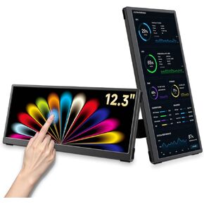 12.3" Stretched Bar Touch Monitor for PC Case AIDA64 Sensor Panel in Kuwait