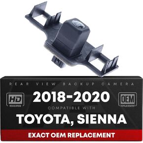 Rear View Backup Camera, Reverse Park Assist - Compatible with 2018-2020 Toyota Sienna - OEM 8679008040, TO1960158 in Saudi Arabia
