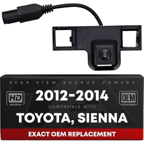 Rear View Backup Camera, Reverse Park Assist - Compatible with 2012-2014 Toyota Sienna - OEM 8679008020, TO1960153 in Saudi Arabia