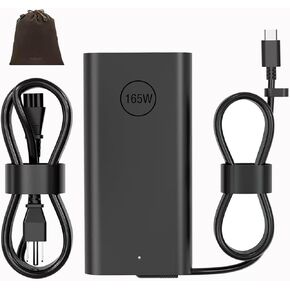 شاحن الكمبيوتر المحمول 165 وات 28 فولت 5.893A GAN USB C مناسب للدقة 5690 5680 3581 in Kuwait