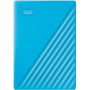 WD 1TB My Passport, Portable External Hard Drive, Blue, backup software with defense against ransomware, and password protection, USB 3.1/USB 3.0 compatible - WDBYVG0010BBL-WESN in Kuwait