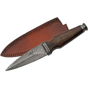 "SZCO Supplies 9.5"" Rosewood Handle Damascus Steel Scottish Dirk Knife with Sheath", brown (Dm-1263) in Saudi Arabia