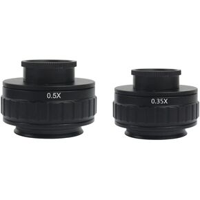 C Mount Adapters Lens 0.35X 0.5X 1X CTV For Trinocular Stereo Microscope 25mm Interface Microscopio Camera (Color : 0.35X) in Kuwait