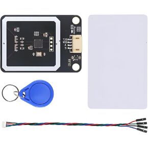 RFID Module – RC522, 13.56MHz, I2C Protocol, Compatible with Arduino, ESP32, Raspberry Pi, Supports Automatic Card/Data Reading, with Ph2.0 to Dupont Cable & Blank White Card in Saudi Arabia
