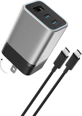 CUKTECH 100W USB C Charger, 4-Port GaN Wall Charger with Smart Display in Saudi Arabia
