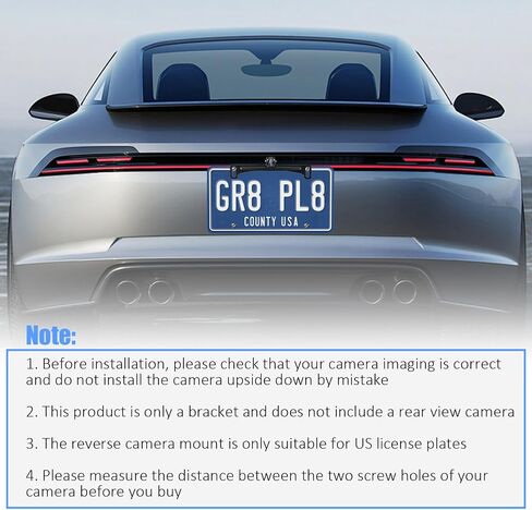 Car License Plate Camera Mount Kit,Adjustable Car Backup Cameras License Plate Mount for Securing Camera,Non-drilled Cars Backup Cameras Mounts with Screwdriver/Screws/Small Bracket in Saudi Arabia