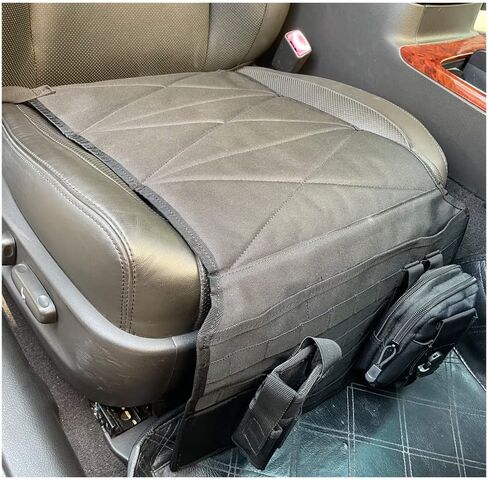Concealed Car Seat Carry Holster Gun Mount Pistol Holder Handgun Pocket Tactical Molle Vehicle Seat Mattress Universal Seat Cover with Bag for Most of the Cars and Truck SUV in Saudi Arabia