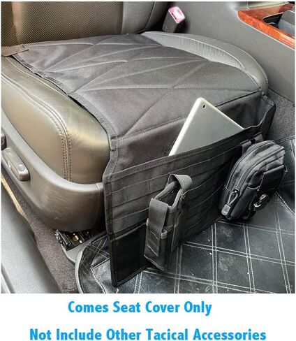 Concealed Car Seat Carry Holster Gun Mount Pistol Holder Handgun Pocket Tactical Molle Vehicle Seat Mattress Universal Seat Cover with Bag for Most of the Cars and Truck SUV in Saudi Arabia