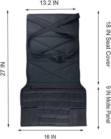 Concealed Car Seat Carry Holster Gun Mount Pistol Holder Handgun Pocket Tactical Molle Vehicle Seat Mattress Universal Seat Cover with Bag for Most of the Cars and Truck SUV in Saudi Arabia