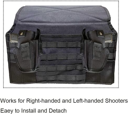 Concealed Car Seat Carry Holster Gun Mount Pistol Holder Handgun Pocket Tactical Molle Vehicle Seat Mattress Universal Seat Cover with Bag for Most of the Cars and Truck SUV in Saudi Arabia
