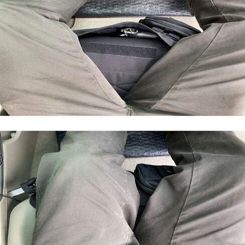 Concealed Car Seat Carry Holster Gun Mount Pistol Holder Handgun Pocket Tactical Molle Vehicle Seat Mattress Universal Seat Cover with Bag for Most of the Cars and Truck SUV in Saudi Arabia