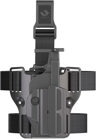 Orpaz T41 Adjustable and Modular Springfield XD Holster Compatible with OWB SXD Holder with Light/Laser/Optics, Drop-Leg Attachment - Unisex - Will Secure Your Handgun with a Tactical Appearance in Kuwait