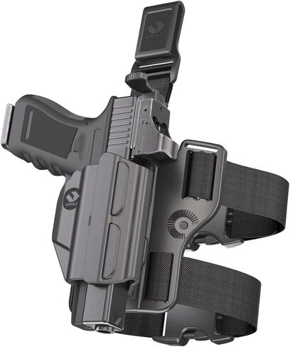 Orpaz T41 Adjustable and Modular Springfield XD Holster Compatible with OWB SXD Holder with Light/Laser/Optics, Drop-Leg Attachment - Unisex - Will Secure Your Handgun with a Tactical Appearance in Kuwait