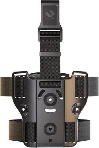 Orpaz T41 Adjustable and Modular Springfield XD Holster Compatible with OWB SXD Holder with Light/Laser/Optics, Drop-Leg Attachment - Unisex - Will Secure Your Handgun with a Tactical Appearance in Kuwait
