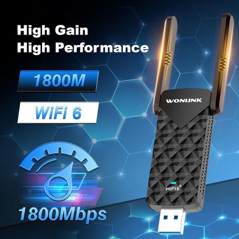AX1800 USB WiFi 6 Adapter for Desktop PC, WiFi Adapter in Saudi Arabia