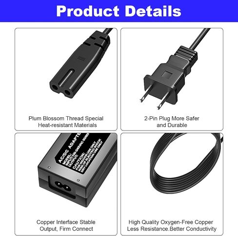 14V soundbox Charging Cord, Compatible with Soundboks 1/2/3 Bluetooth Performance Speakers. Keyu KA4802A-1403300P Rechargeable Battery Power Cable in Saudi Arabia