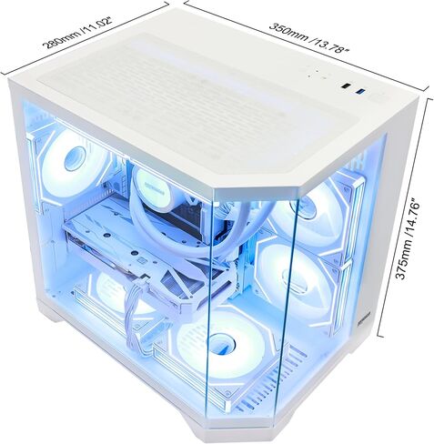 Ocean of Stars AI-Optimized Gaming PC - RTX 5070 12GB - AMD Ryzen 7 7800X3D, 32GB DDR5 RAM, 1TB PCIe + 2TB SATA SSD, Software ARGB Control, 850W PSU,Windows 11- Desktop Computer in Saudi Arabia