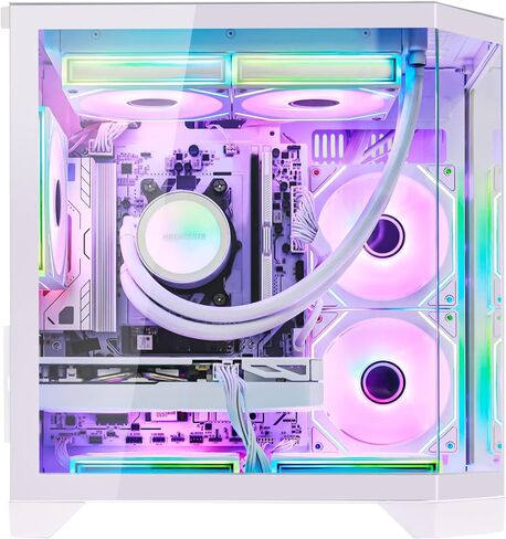 Ocean of Stars AI-Optimized Gaming PC - RTX 5070 12GB - AMD Ryzen 7 7800X3D, 32GB DDR5 RAM, 1TB PCIe + 2TB SATA SSD, Software ARGB Control, 850W PSU,Windows 11- Desktop Computer in Saudi Arabia