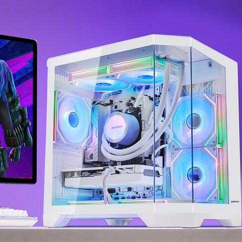 Ocean of Stars AI-Optimized Gaming PC - RTX 5070 12GB - AMD Ryzen 7 7800X3D, 32GB DDR5 RAM, 1TB PCIe + 2TB SATA SSD, Software ARGB Control, 850W PSU,Windows 11- Desktop Computer in Saudi Arabia