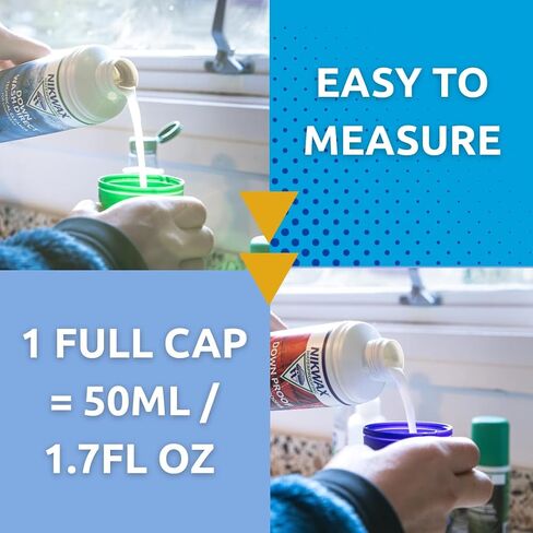 Nikwax Down, Down DUO-Pack, 300ml, Wash-In Cleaning and Waterproofing adds DWR Water Repellency to Down Filled Jackets, Outerwear, Sleeping Bags, Restores and Protects Insulation and Loft in Kuwait