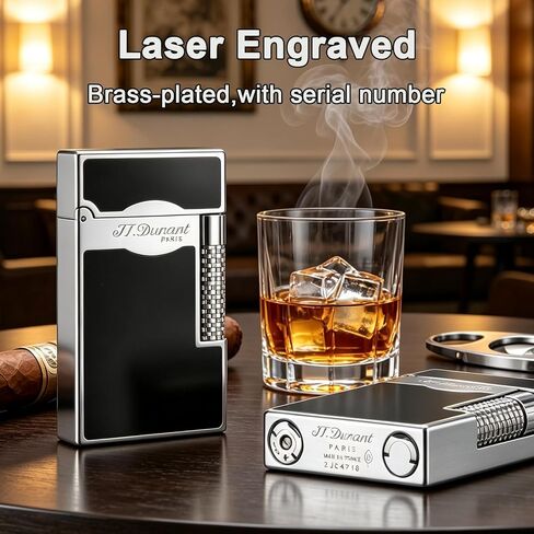 Classic Black Lacquer Brass Lighter with Iconic “Ping" Sound in Kuwait