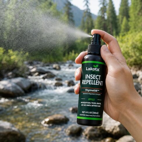 Lakota Naturals ThymolXR ™ Mosquito & Tick Insect Repellent Spray, 4 fl oz in Saudi Arabia