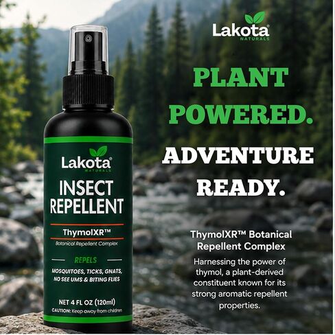 Lakota Naturals ThymolXR ™ Mosquito & Tick Insect Repellent Spray, 4 fl oz in Saudi Arabia