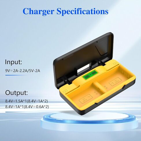 2-Pack 2850mAh LP-E6P LP-E6N LP-E6 LP-E6NH Battery & PD20W Fast Charger+SD Card Slots – Compatible with Canon EOS R5, R5II, R6, R7, 5D (II/III/IV), 5DS, 5DS R, 6D, 7D, 60D-90D, XC10 in Kuwait