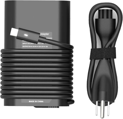 65W 45W USB C Laptop Charger Compatible with Dell Latitude 7420 5420 5520 5430 5440 7440 5450 5530 7330 7430 5540 5320 7320 9430 3450 3550 7410 2in1, XPS 13, Computer Type C AC Adapter Power Cord in Kuwait