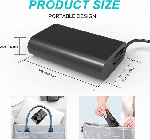 65W 45W USB C Laptop Charger Compatible with Dell Latitude 7420 5420 5520 5430 5440 7440 5450 5530 7330 7430 5540 5320 7320 9430 3450 3550 7410 2in1, XPS 13, Computer Type C AC Adapter Power Cord in Kuwait