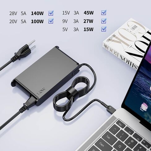 140W 28V 5A USB-C AC Laptop Charger Compatible with Lenovo ThinkPad Series in Kuwait