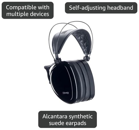 Dan Clark Audio Noire X Closed Back Planar Headphones 3.5mm 1/4 Inch 2m (Black) in Saudi Arabia