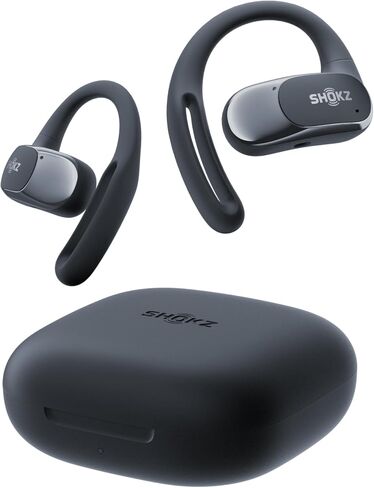 SHOKZ OPENFIT AIR Open-Ear True Wireless Bluetooth Earbuds - Black in Saudi Arabia