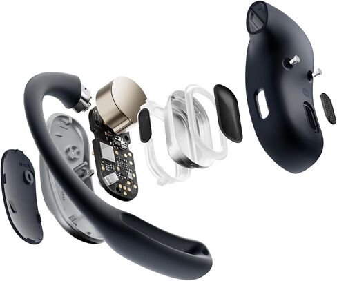 SHOKZ OPENFIT AIR Open-Ear True Wireless Bluetooth Earbuds - Black in Saudi Arabia