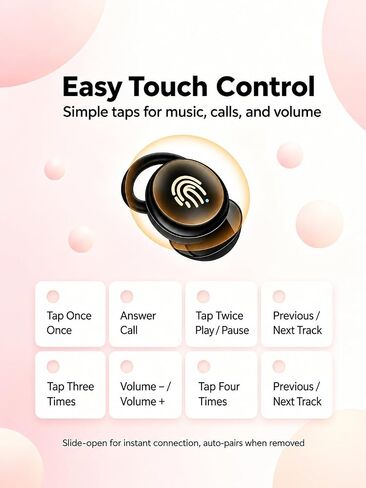 NE91 Sleep Earbuds in Ear, ANC Mini Wireless Sleep Headphones for Side Sleepers, 2.4g Ultra Light Sleeping Earbuds, Adaptive Call Noise Reduction, Bluetooth 6.0 Low Latency Gaming Earbuds in Kuwait