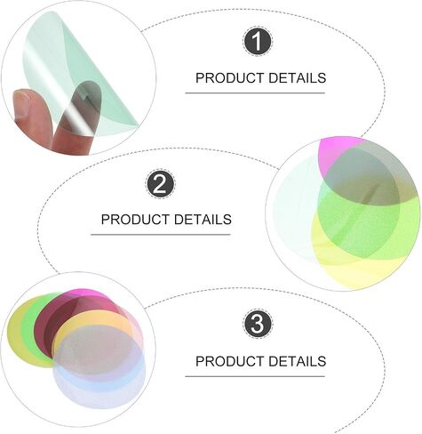 8pcs Color Correction Sheets for Camera Light Filter Film PVC in Kuwait