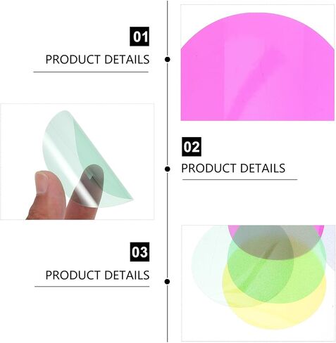 8pcs Light Colour Filter PVC Film for Camera Color Correction in Kuwait